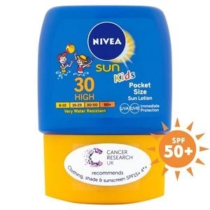 Image of Nivea Childrens Pocket Size Lotion SPF30 50ml