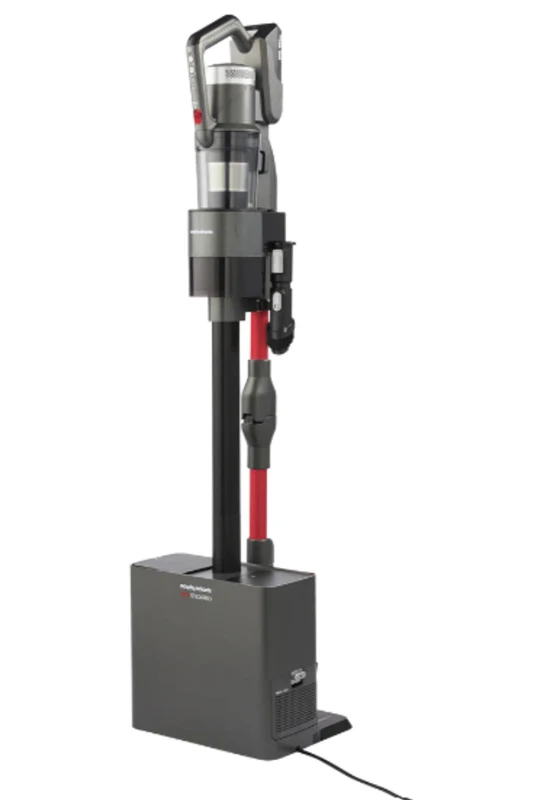 Image of Morphy Richards MRXSTICKPRO IntelliClean Self Emptying Cordless Stick Vacuum in Black Size: Large Black Unisex Large