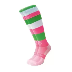Image of Wacky Sox Water Melon Football/Rugby Socks Jnr - Pink