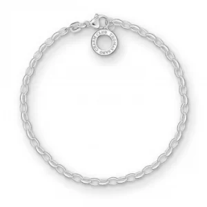Image of THOMAS SABO Sterling Silver Classic Charm Bracelet X0163-001-12