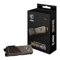 Image of MSI SPATIUM M570 2TB SSD PCIe 5.0 NVMe M.2 Solid State Drive Heatsink