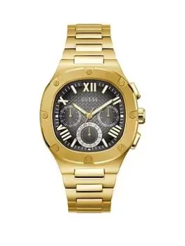 Image of Guess GUESS Men GOLD HeadLINE WATCH, Gold, Men