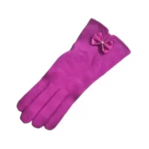 Image of Eastern Counties Leather Womens/Ladies Geri Wool-blend Gloves (One size) (Fuchsia)