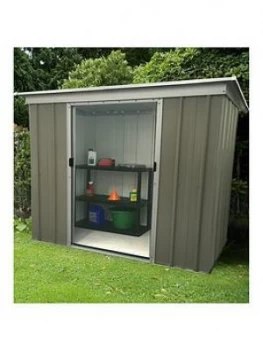 Image of Yardmaster Yardmaster 6 X 4 Ft Platinum Tall Metal Pent Roof Shed