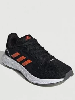 Image of adidas Runfalcon 2.0 Kids - Black/Orange, Size 4