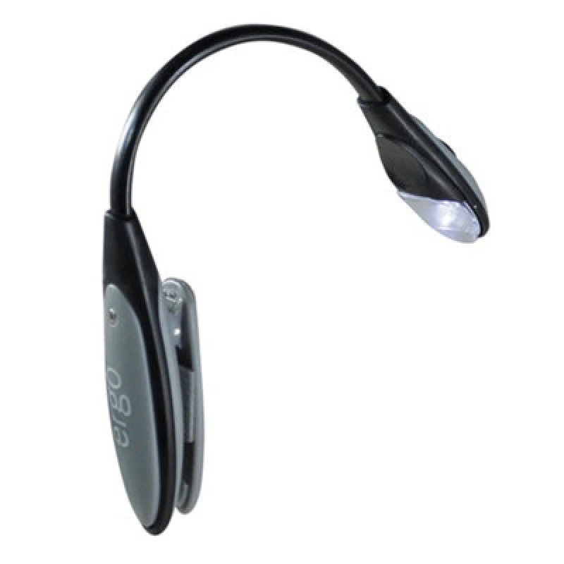 Image of Loops LED Book Clip On Light - Flexible Stem - Battery Operated Reading Light Aid Multi