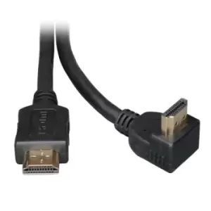 Image of Tripp Lite P568-006-RA High-Speed HDMI Cable with 1 Right-Angle Connector Digital Video with Audio (M/M) 6 ft. (1.83 m)