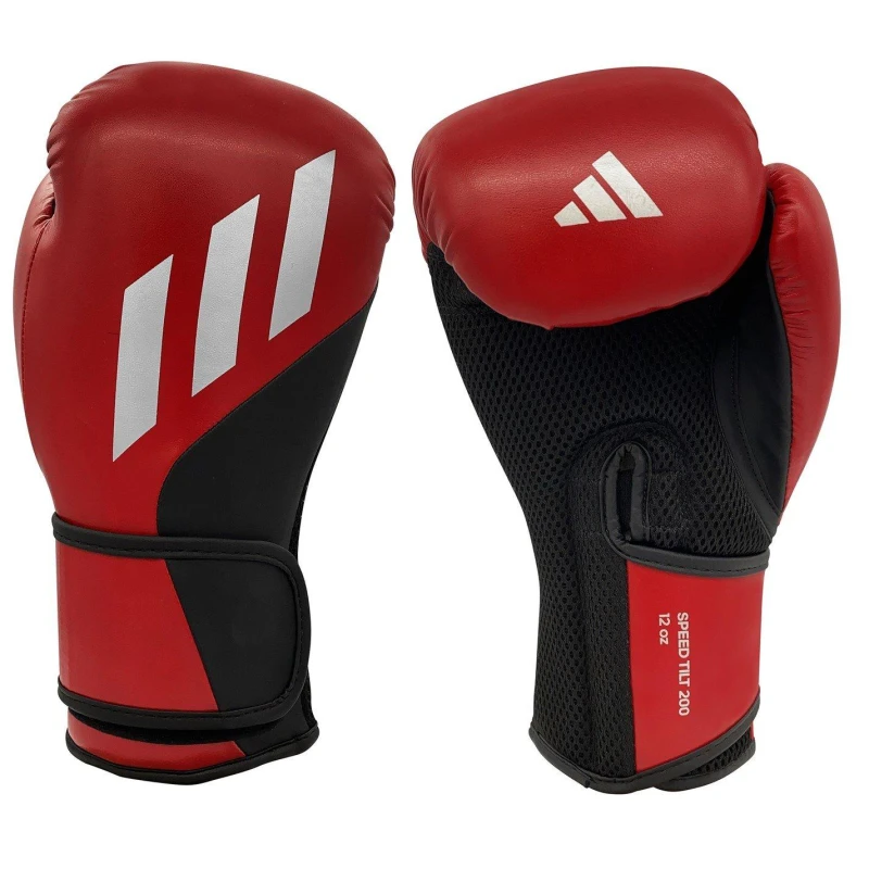 Image of adidas Adults Speed 200 Tilt Boxing Gloves Red unisex 10oz