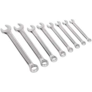 Image of Sealey 8 Piece Combination Spanner Set