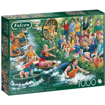 Image of Falcon de luxe The Coracle Regatta Jigsaw Puzzle - 1000 Pieces