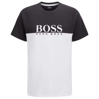 Image of Boss Jacquard T Shirt - Black