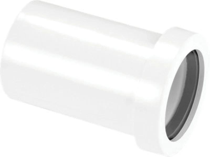 Image of McAlpine S18-ABS 1.25" Straight Connector - Pushfit x Solvent-Weld White