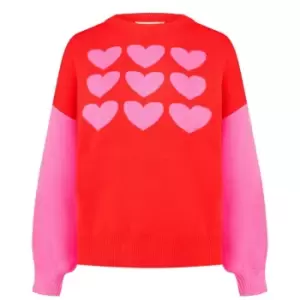 Image of Never Fully Dressed Hearts Delight Jumper - Pink