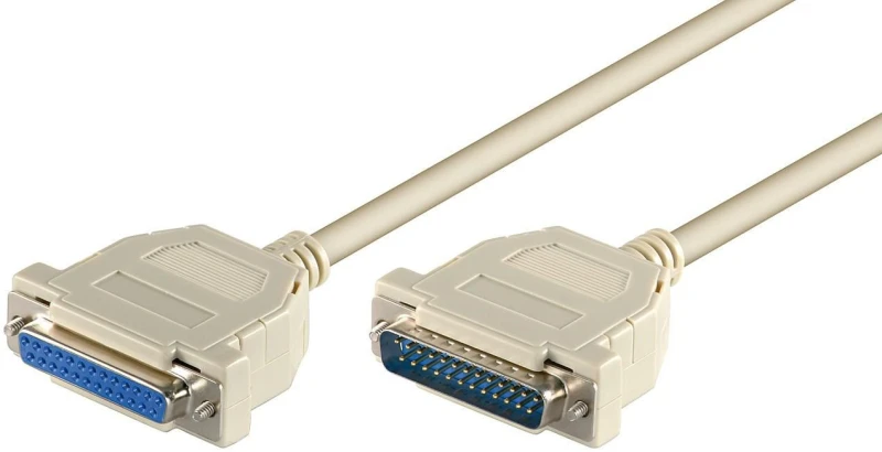 Image of Microconnect MODGR2 serial cable White 2m DB25