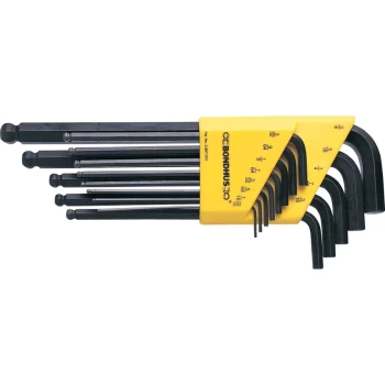 Image of BLX13 Hexagon Ball End Key/L-wrench Set 0.050" - 3/8" (13 Piece)