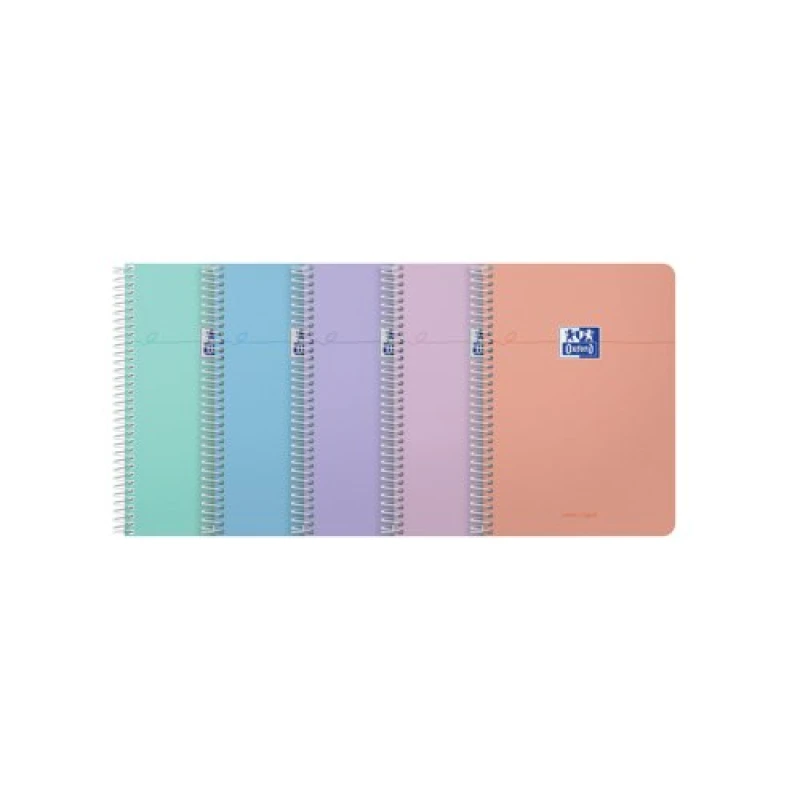Image of Oxford Oxford Smart Pastel Notebook A5 Ruled Assorted (Pack 5) - 400187022 400187022