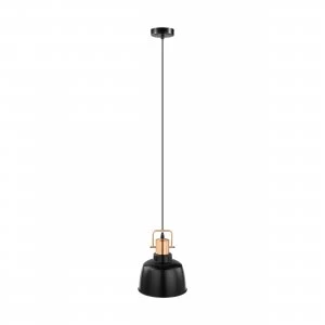 Image of EGLO ES/E27 Pendant Black/Copper - 49692