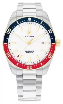 Image of Tommy Hilfiger 1710551 Mens Th85 Automatic (40mm) White Watch