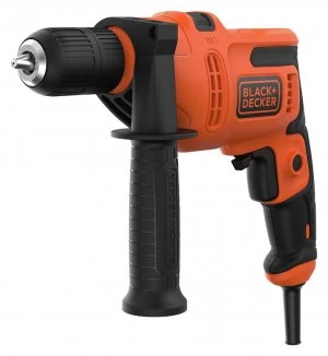 Image of Black + Decker Keyless Corded Hammer Drill - 500W