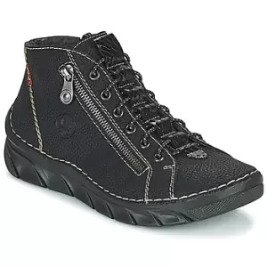Image of Rieker MEMOIRA womens Mid Boots in Black