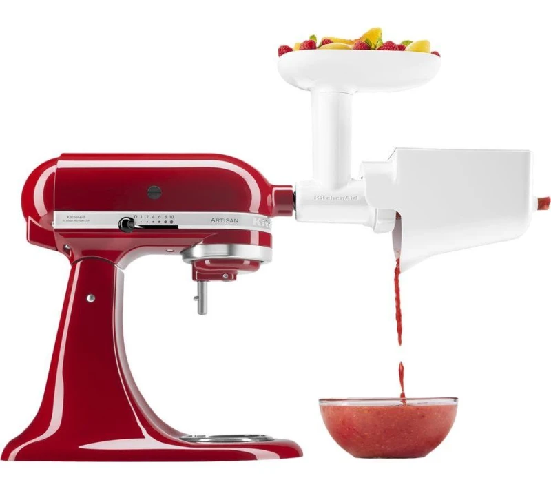 Image of KitchenAid 5KSMFVSFGA Food Grinder & Strainer Set, White 5413184602970