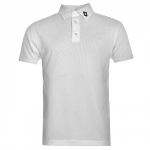 Image of Footjoy Solid Polo Shirt Mens - White