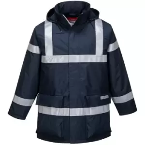 Image of Portwest S785NARXXL - sz 2XL Bizflame Rain Anti-Static FR Jacket - Navy - Navy