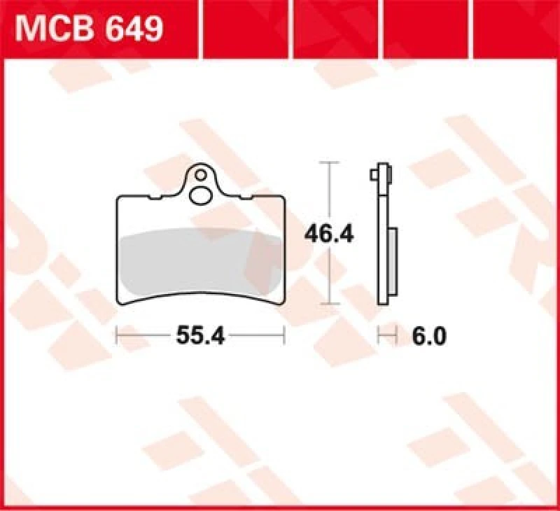 Image of TRW MCB649 Brake pad set Brake Pad Set,disc brake (402)