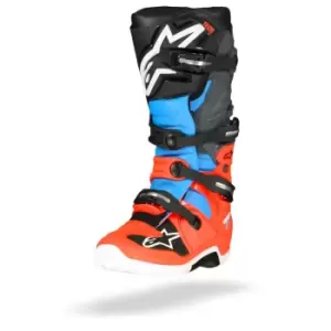 Image of Alpinestars Tech 7 Red Fluo Cyan GrayBlack US 15