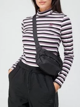 Image of Adidas Originals Comfy Cords Long Sleeve T-Shirt - Black/Purple