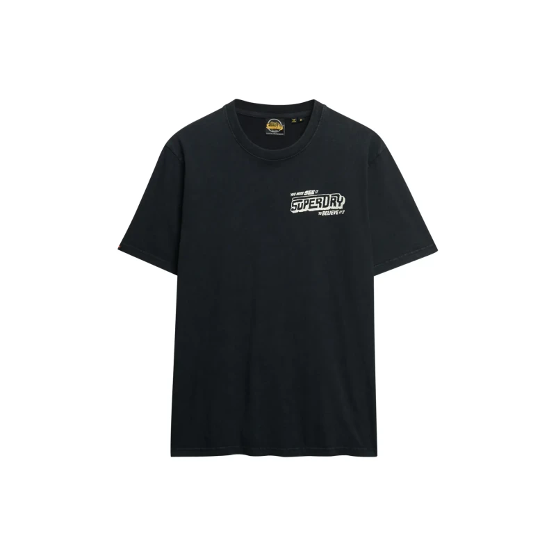 Image of Superdry Graphic oversized T-Shirt Superdry B-movie Noir Male M
