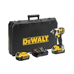 Image of DEWALT 18V DCF880M2-GB XR Cordless Compact Impact Wrench With 2 X 4.0AH Batteries Charger & Kit Box