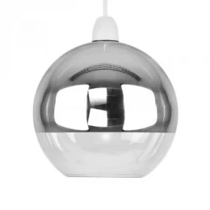 Image of Daelim Glass Shade in Chrome