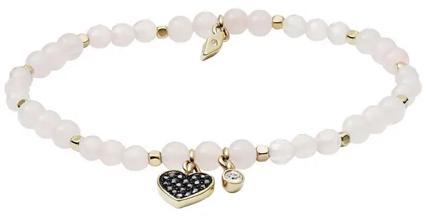 Image of Fossil JA6922710 Vintage Motifs Rose Quartz Bracelet Jewellery