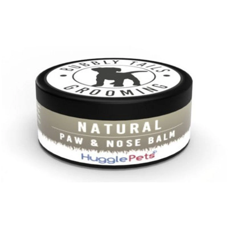 Image of HugglePets Bubbly Tails Paw & Nose Dog Balm for Soothing & Protecting 50g White
