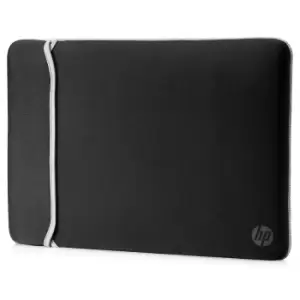 Image of HP 39.62cm (15.6" ) Neoprene Reversible Sleeve - Black/Silver