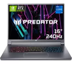 Image of Acer Predator Triton 500SE 16" Gaming Laptop - Intel Core i9, RTX 3080 Ti, 1TB SSD, Silver/Grey
