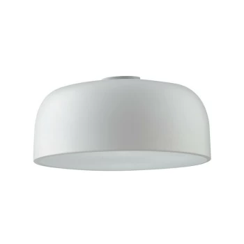 Image of Fan Europe Lighting - Fan Europe BISTROT Cylindrical Semi Flush Ceiling Light White 38x19.5cm