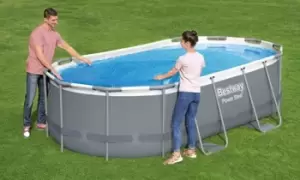 Image of Bestway Pool Cover: Bestway Flowclear 18 - 5.49m Round Solar Pool Cover