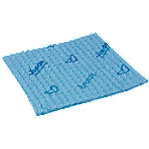 Image of Vileda Semi-Disposable Cleaning Cloth Breazy Blue 36 x 35cm 25 Pieces