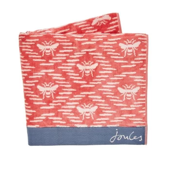 Image of Joules Bee Geo Towels - CORAL