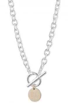 Image of Ladies Lauren Ralph Lauren Jewellery Coin Toggle Necklace 14N00186