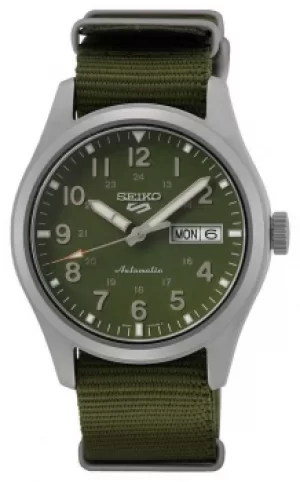 Image of Seiko 5 Sports Field Green Nylon Strap SRPG33K1 Watch