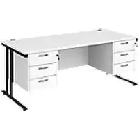 Image of Dams International Desk MC18P33KWH 1,800 x 800 x 725 x 800 - 990 mm