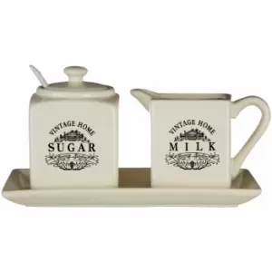 Image of Premier Housewares Vintage Home Sugar and Milk