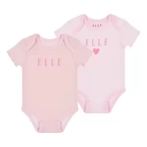 Image of Elle Elle Stripe Body Set Bb99 - Pink