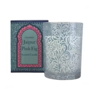 Image of Jaipur Pink Fig Wax Filled Pot Candle in Gift Box Pear and Fig Scent