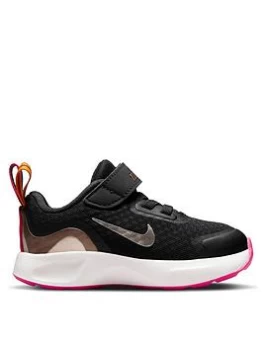 Image of Nike Wearallday SE Trainers - Black/White, Size 6.5