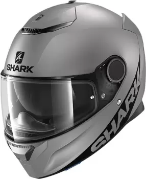 Image of Shark Spartan Blank Mat Helmet, silver Size M silver, Size M