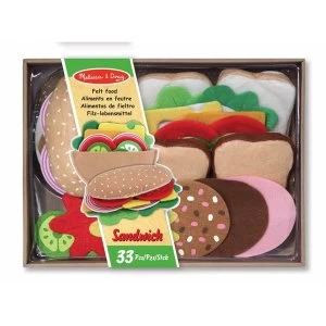 Image of Melissa and Doug Felt Food Sandwich Set